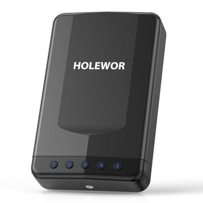 HOLEWOR Pistol Safe Car Gun Safe Small Handgun Case Quick Release Portable Keypad Gun Lock Box for Nightstand, Bedside, Vehicle Under Seat, Drawer - $47.98 + FREE Shipping