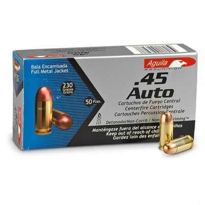 250 rounds .45ACP 230 - grain FMJ Ammo - $112.09 (Buyer’s Club price shown - all club orders over $49 ship FREE)