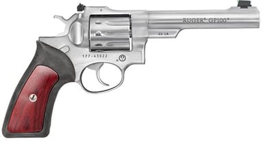 RUGER GP100 22 LR 5.5in Stainless 10rd - $776.99 (Free S/H on Firearms)