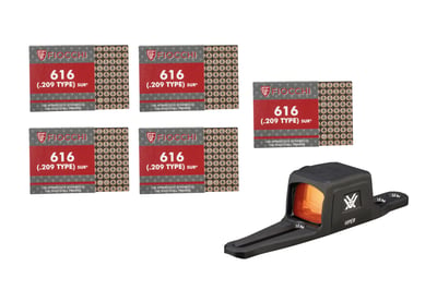 Fiocchi .209 Shooting Dynamics Multi-Gauge Shotgun Primer - 5000 count + Vortex Viper SG Shotgun Enclosed Red Dot - 3 MOA Dot - $399 