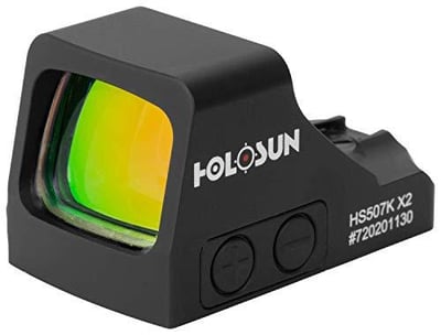 HOLOSUN HS507K-X2 Multi Reticle Red Dot Sight, Black - $288 (Free S/H over $25)