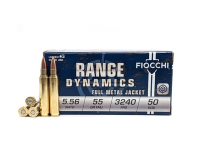 Fiocchi 5.56 Nato 55GR FMJ M193 - 1,000rd Case - $406 