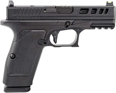 Live Free AMPX 9mm Pistol 3.9" 17rd, Cerakote Black - $399.99 