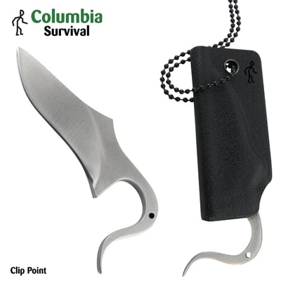 Columbia Survival Sherpa Neck Knife EDC Fixed Blade Stainless Steel Pocketknife Kydex Sheath - $11.98 + Free S/H over $25 (Free S/H over $25)