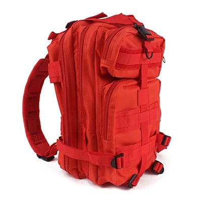 MediTac Tactical Assault Pack First Aid Rucksack 18" Military MOLLE Backpack Red - $34.95 (Free S/H over $25)