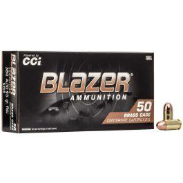 CCI Blazer Brass 380ACP 95 Grain FMJ 50Rd Box - $15.5