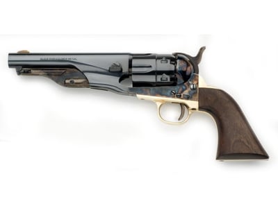 Pietta 1860 Army Sheriff Black Powder Revolver 44 Caliber 5.5" Barrel Steel Frame Blue - $355.49 after code "10OFF2324"