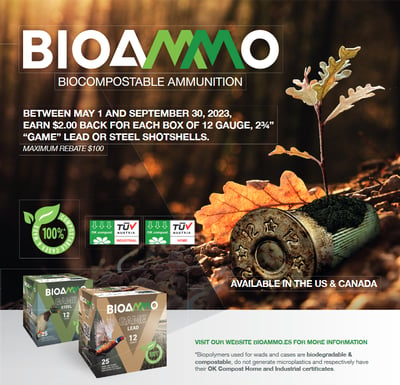 Earn Up to 100 Dollars Back on Select BioAmmo Rounds