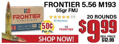 Frontier Cartridges Rifle Ammo On SALE @ Midsouth Shooters Supply