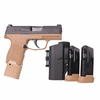 Sig Sauer P365 Tactical Package 9mm 3.1in Black/Coyote Pistol - 15+1 Rounds - $559.99  (Free S/H over $49)