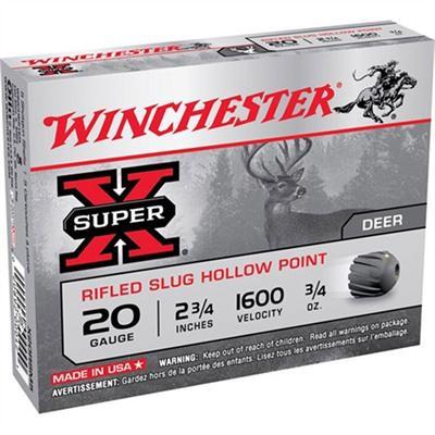 Winchester Super-X 20 Ga 3/4 Oz Rifled Slug 5 Rnds - $6.99