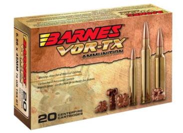 Barnes Vor-TxRifle Cartridges, 5.56x45mm NATO, TSX Boat Tail, 70 Grain, 20 - Rounds, *31191 - $27.00 ($9.99 S/H)