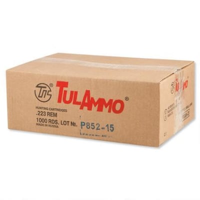 TulAmmo .223 Remington 1000 Rounds Steel Case JHP 62 Grain - $199 + Free Shipping