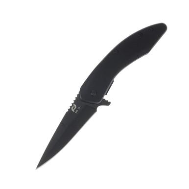 Schrade Landshark Folding Knife 3.12 Inch Plain Black Oxide Drop Point - $12.99 (Free S/H over $95, excl. Ammo, Flamm.)