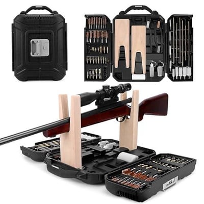 Universal Gun Cleaning Kit for All Caliber Compatible with Pistol Rifle Handgun Shotgun Hunting with Brass Rods and Cleaning Stand - $59.99 + FREE Shipping
