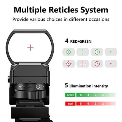 CVLIFE 1X22X33 Red Green Dot Gun Sight with 20mm Rail - $13.19 w/code "QQJ6CPY8" + 10% coupon + 15% Prime discount (Free S/H over $25)