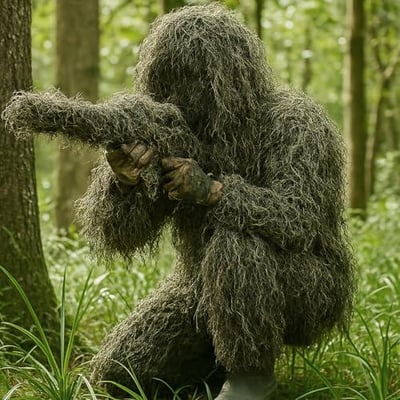Seeutek 5 in 1 Ghillie Suit - 3D Camouflage Hunting Suits - Jacket, Pants, Hood, Carry Bag for Adults & Youth (S, M/L, XL/XXL) from $19.99 + FREE Shipping