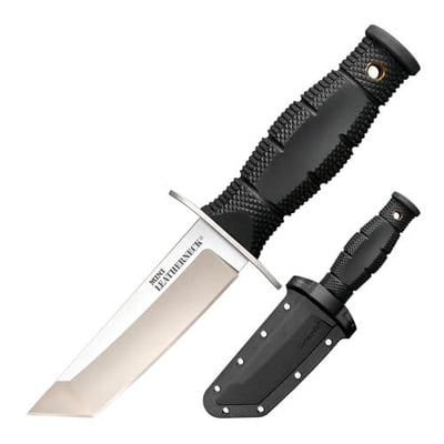 Cold Steel Mini Leatherneck Tanto Point Compact Lightweight 3.5" 8CR13MOV Steel Fixed Blade Outdoor Hunting Utility Knife, Secure-EX Sheath - $14.98 (Prime members price) + Free Shipping