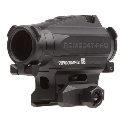 Sig Sauer Electro-Optics Romeo4T Pro Black 1x20mm 2 MOA Red Quad Ballistic Circle Dot Reticle - $473.93 