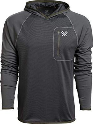 Vortex Optics Weekend Rucker Hooded Long Sleeve Shirt - Charcoal - X-Large - $39.99 + FREE Shipping