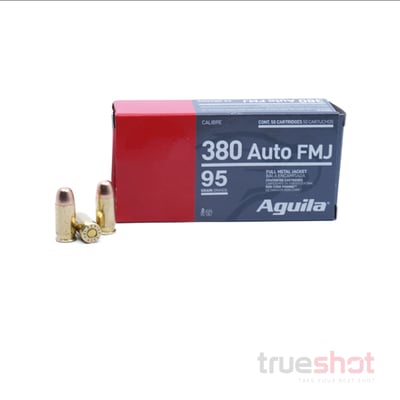 Aguila 380 Auto 95 Grain FMJ 500 Rnd - $176.99 