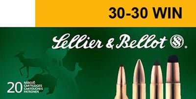 SALE PRICE Sellier & Bellot 30-30 Win Ammunition SB3030A 150 gr Soft Point 20 Rounds -FLAT RATE SHIPPPING, NO SALES TAX, NO CC FEES $14.44