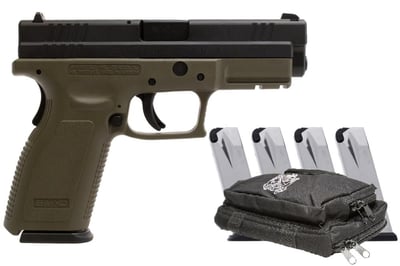 Springfield XD 9mm OD Green Frame Gear Up Package with Five Magazines - $369.99 (Free S/H on Firearms)