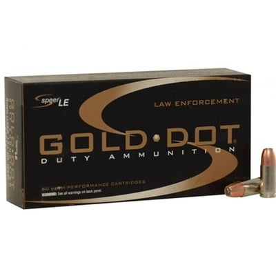 Speer Gold Dot 9mm +P 124GR JHP 50rds - $49.98 