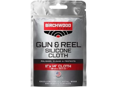 BIRCHWOOD CASEY Gun & Reel Silicone Single Cloth Lightweight Cotton 11"x14" Cleaning Rag for Gun, Sporting Equipment & Precision Instruments - $5.34 + FREE Shipping
