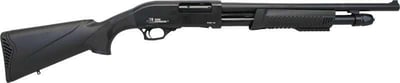 Iver Johnson Arms PAS12 PAS Black Pump 20 Gauge 18.50" 3" 4+1 Black Fixed Synthetic Stock - $175.73 (add to cart price)