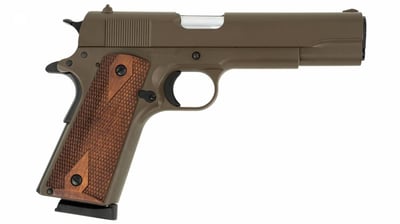 Tisas 1911 A1 Patriot .45 ACP 5" 8+1 Patriot Brown Cerakote (Extra Grips) Pistol - $359.99 (add to cart price)
