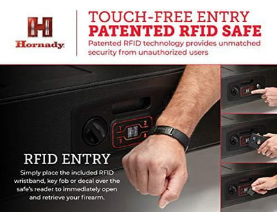 Hornady RAPiD Safe AR Gunlocker RFID Safe Steel Black - $282.43 