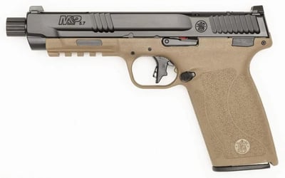Smith & Wesson M & P 5.7x28mm 5 " 22rd Optic Ready Pistol W/Threaded Barrel - Black Fde - $669.00 (Free S/H on Firearms)