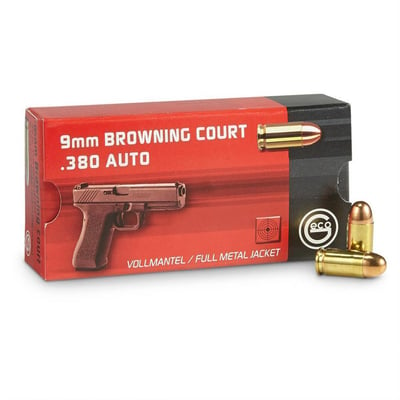 In Stock - GECO, .380 ACP, 95 Grain, FMJ, 500 Rounds - $110.19 (Buyer’s Club price shown - all club orders over $49 ship FREE)