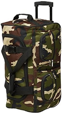 Rockland Rolling Duffel Bag, CAMO, 22" - $17.99 + FREE Shipping
