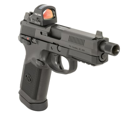 FN Pistol FNX-45T 5.3" 45ACP 15rd Pistol w/ TB and Holosun 407C Optic, Black - $999.99 