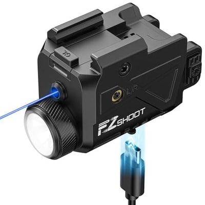 25% off EZshoot 800 Lumens Laser Light Combo Rechargeable, Flashlight with Slidable Rail Compatible with GL Rail, Flashlight with Laser Beam w/code FWA9WIZX - $19.94 + FREE Shipping