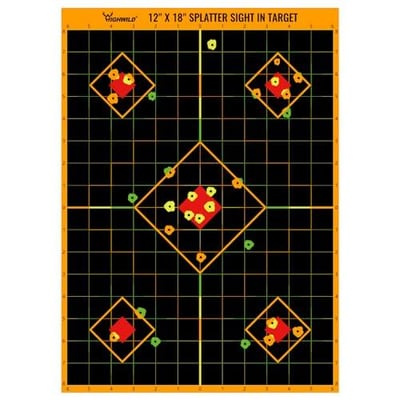 Highwild Sight in Splatter Paper Targets - Splash Effect of Multiple Colors - 12x18 Inch (10 Pack) - $10.97 + FREE Shipping
