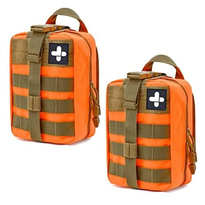 Gogoku 2-Pack First Aid Pouch 1000D Nylon Tactical Molle Medical Pouch Utility Pouch Orange - $9.99 50% off with code "Y8EOMTJK" + FREE Shipping