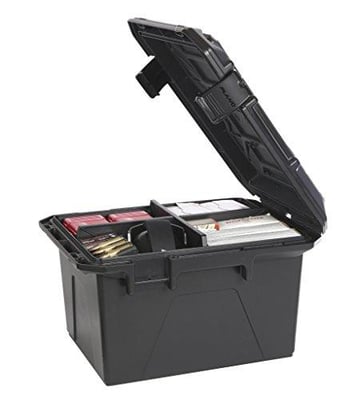 Plano Ammo Crate, Black, Lockable Plastic Ammunition Storage Box, Water-Resistant Protection with Interlocking Foam and Removable Dividers - $19.99 + FREE Shipping