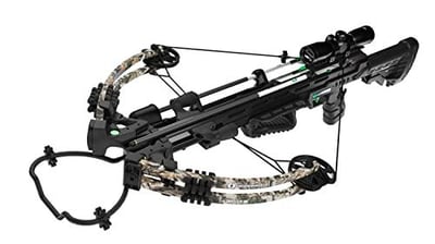 CenterPoint Archery Sniper Elite 385 Crossbow Package C0004 with 4x32mm Scope, Quiver and Arrows, Black/Camo - $214.95 + FREE Shipping