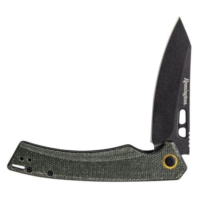 Remington EDC Liner Lock Folding Knife 4.5" Closed - Stonewashed Coping Blade (OD Green) - $19.99 (Free S/H)