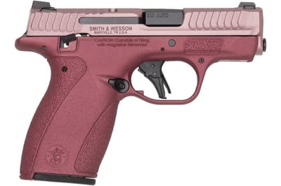 Smith & Wesson Bodyguard 2.0 380 ACP Semi-Auto Pistol with Cranberry Frost Frame and Blush Slide - $449.99