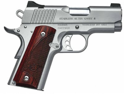 Kimber Stainless Ultra Carry II 9mm 3" Barrel 8 Rnd - $769.99 (19.99 Shipping) 