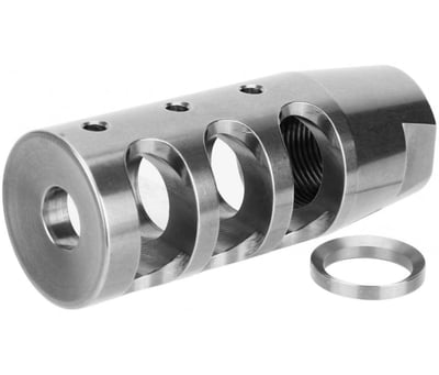 .223/5.56 1/2-28 TPI Compact Muzzle Brake - SS - MZ1002-SS - $17.81 w/ Code: 15MUZZLES 