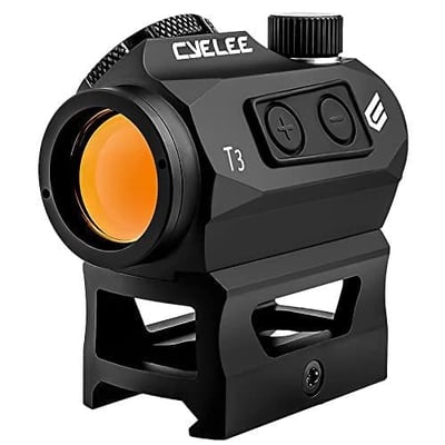 Cyelee Red Dot Sight for Rifles, 1x20mm 2MOA Shake Awake Reflex Sight, Picatinny Gun Sight with Absolute Co Witness Riser - $59.99 (Free S/H over $25)