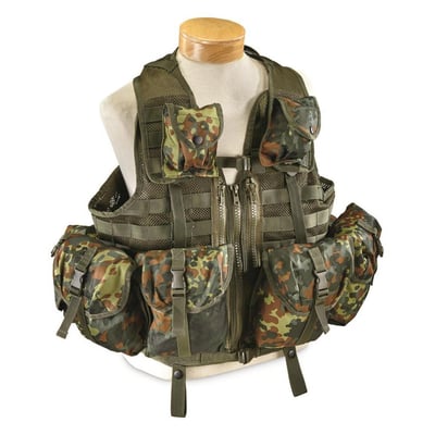 Mil-Tec 8-pocket Flecktarn Tactical Vest - $53.99 (Buyer’s Club price shown - all club orders over $49 ship FREE)