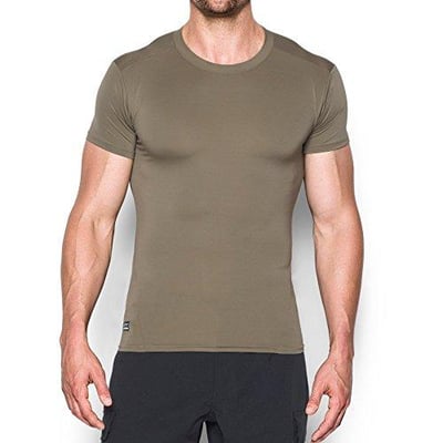 Under Armour Men's Tactical HeatGear Compression Short Sleeve T-Shirt LG Brown from $16.98 + FREE Shipping