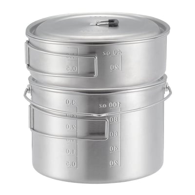 Solo Stove 2 Pot Set: Stainless Steel Companion Pot Set for Solo Stove Campfire - $47.99 shipped (lightning deal) (Free S/H over $25)