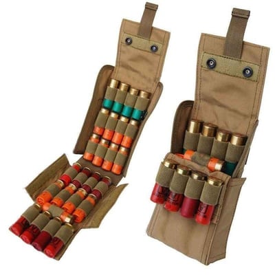 Kosibate HOT 25 Round Shotgun Shotshell Reload Holder Molle Pouch For 12 Gauge/20G (Tan) - $12.99 (Free S/H over $25)